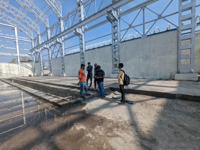 Holstic Technoengineers Private Limited || Construction || Infrastructure || Construction of track machine satellite depot with office Botad site 2 2 1024x771